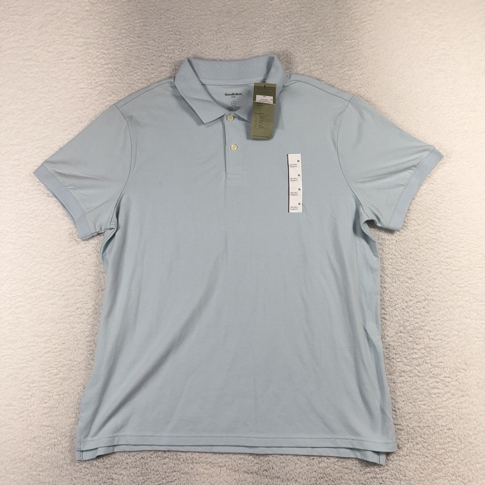 Goodfellow & Co Men's Every Wear Polo Shirt XL Soft Blue NWT